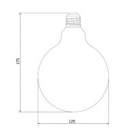 ΛΑΜΠΑ ΔΙΑΚΟΣΜΗΤΙΚΗ GLOBE G125 E27 40W Τύπου Edison